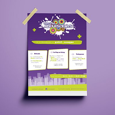 affiche maison des adolescents